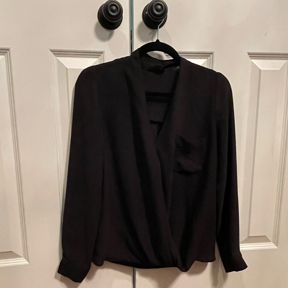 Topshop Classic Black Blouse